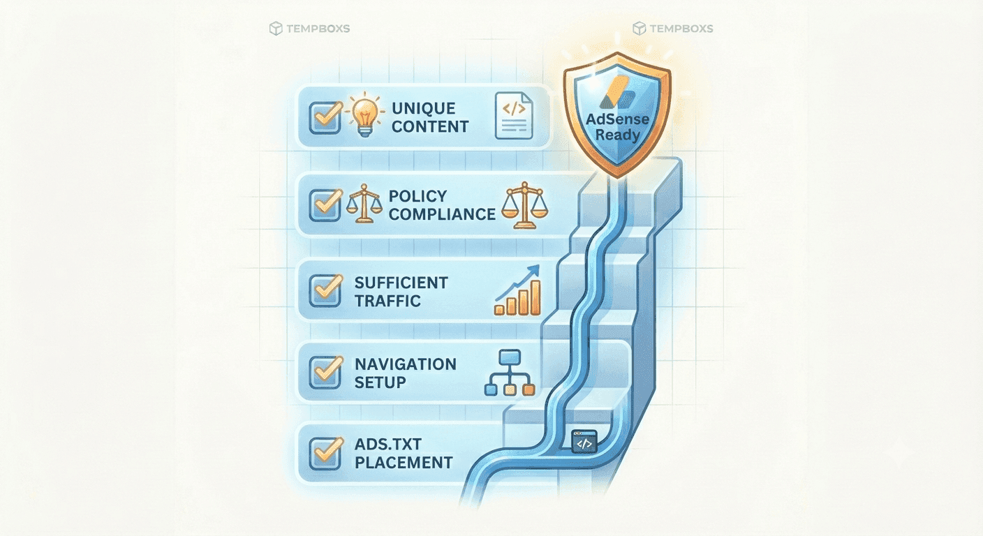 Illustration for “AdSense Readiness Checklist: Content, Policies, Ads, and Crawlability”