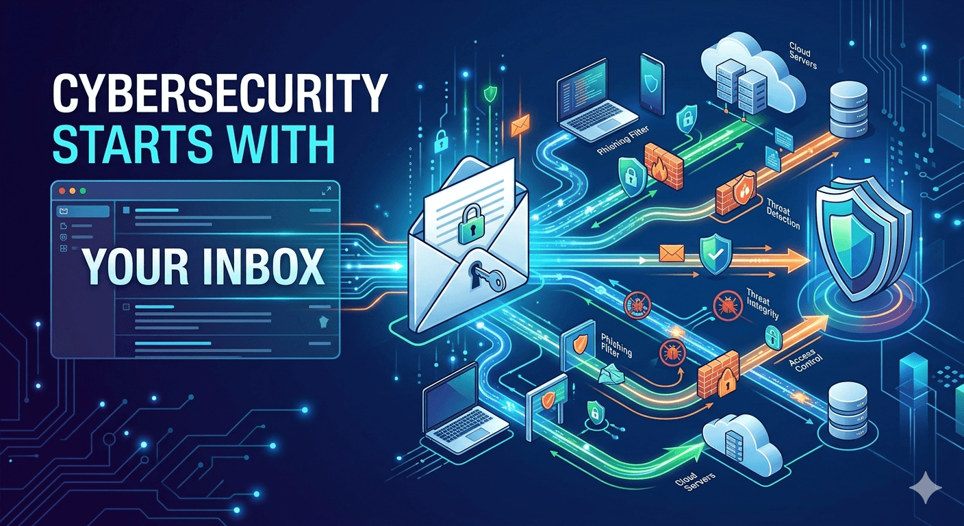 Illustration for “Why Cybersecurity Starts with Your Inbox”